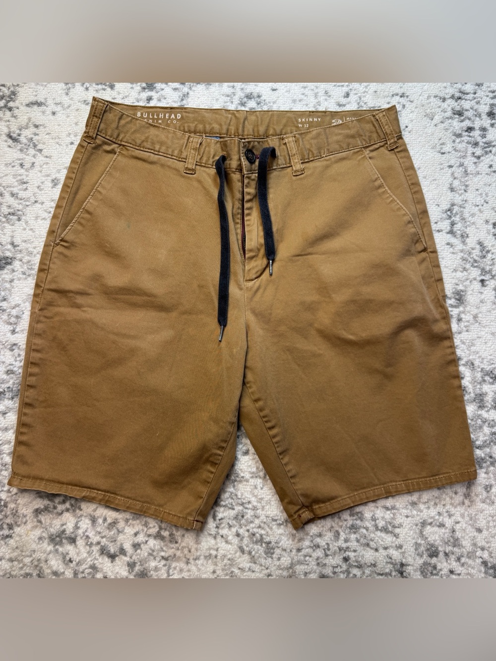 Bullhead Men's Brown Casual Chino Shorts size 32